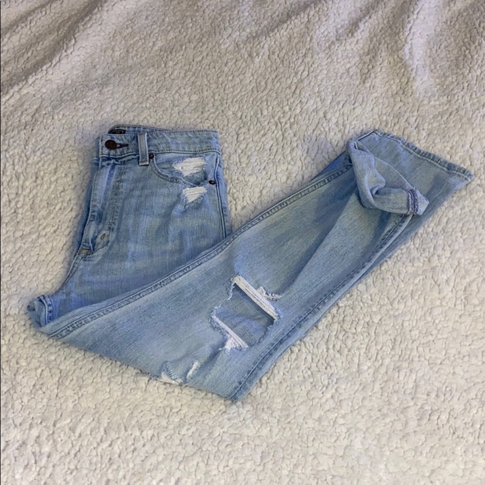Abercrombie & Fitch HR ankle straight jeans